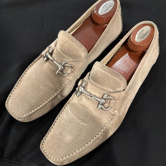 SALVATOREW FERRAGAMO PARIGI 9D LIGHT TAN - Picture 1 of 12